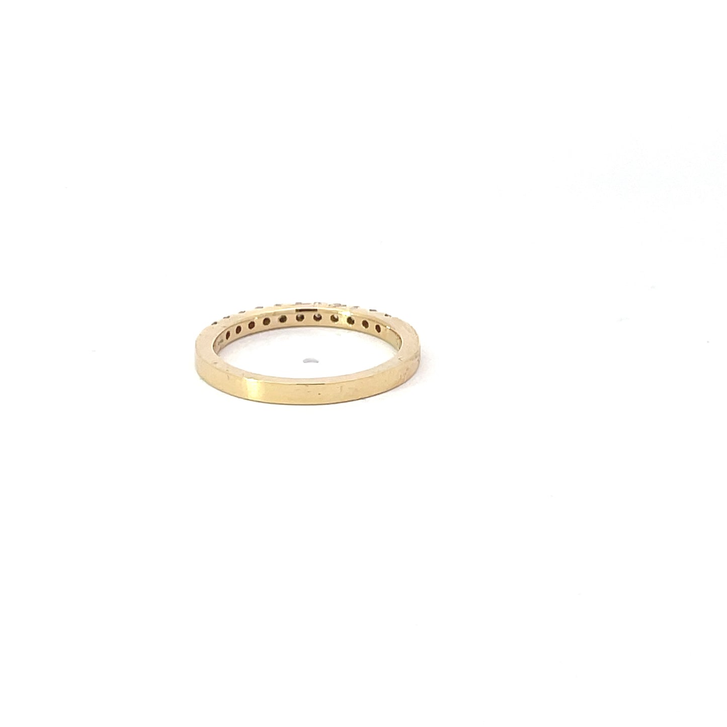 Halbmemorie Ring in 585/- Gelbgold