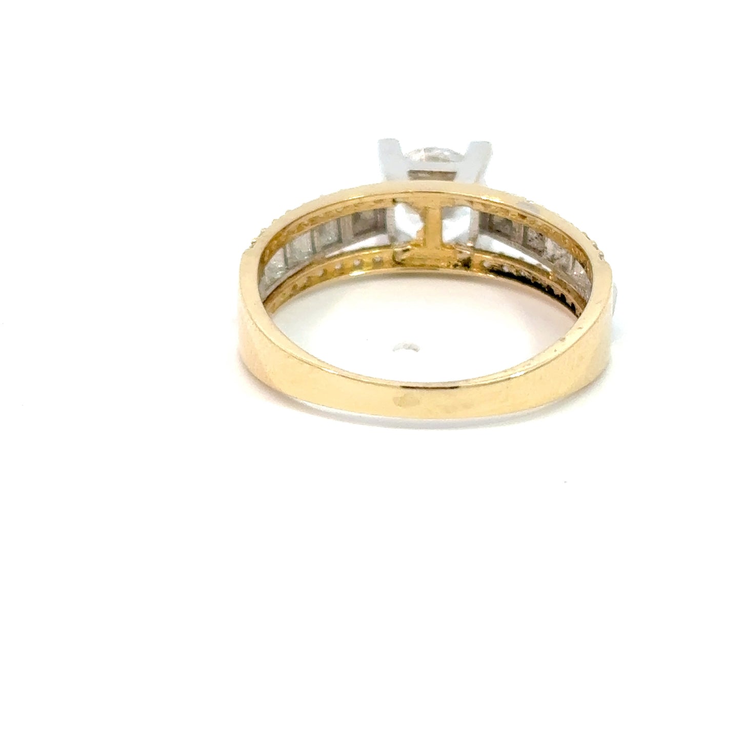 585/- Gelbgoldring mit Zirkonia