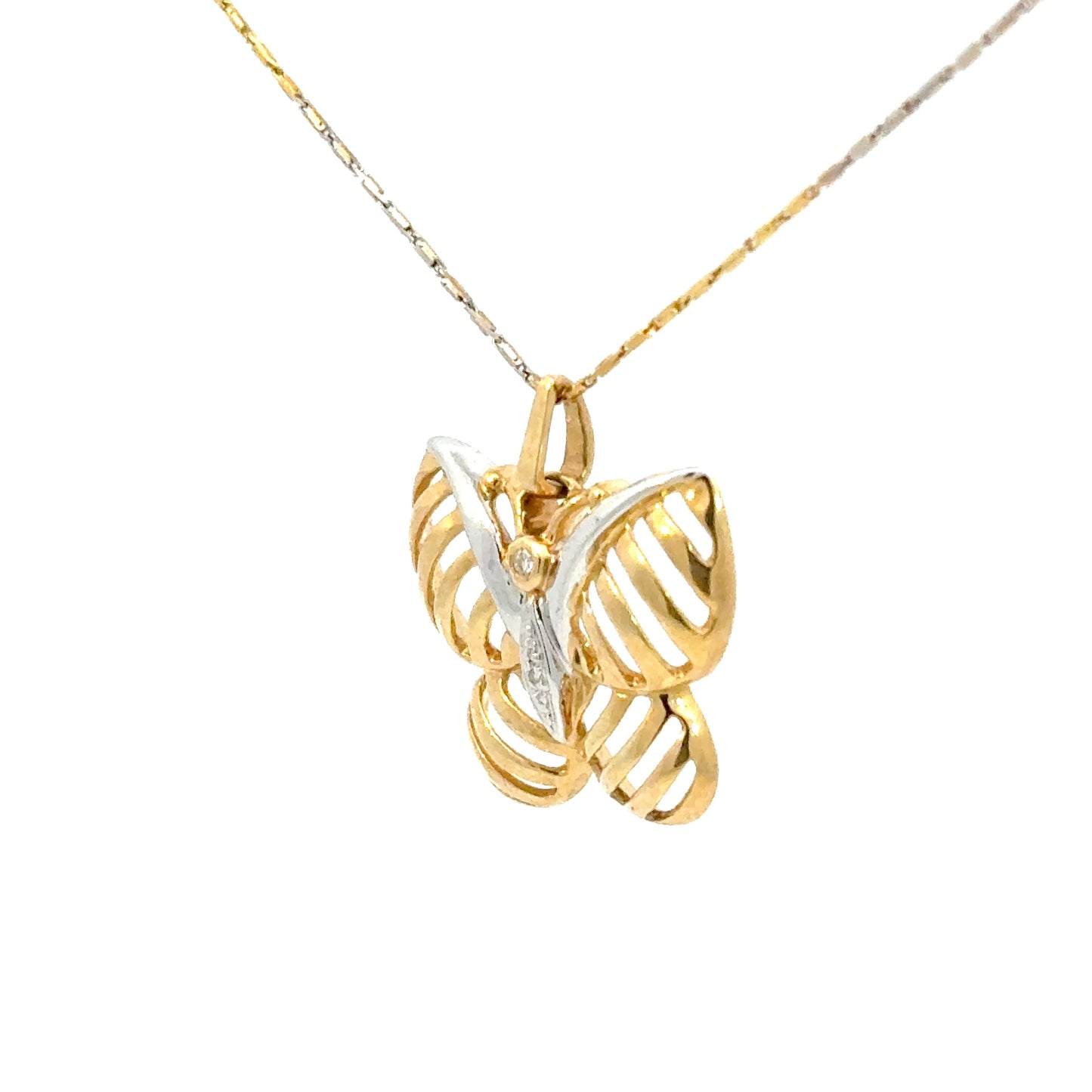 585/- Gold Anhänger mit Kette