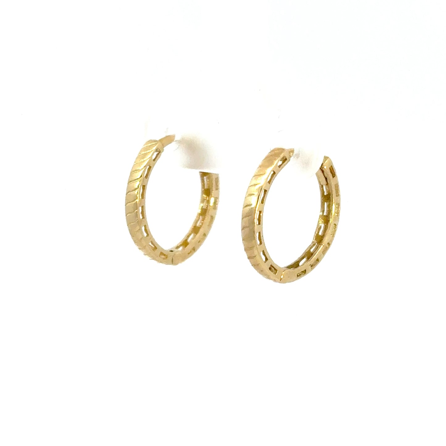 585/- Gold Creolen