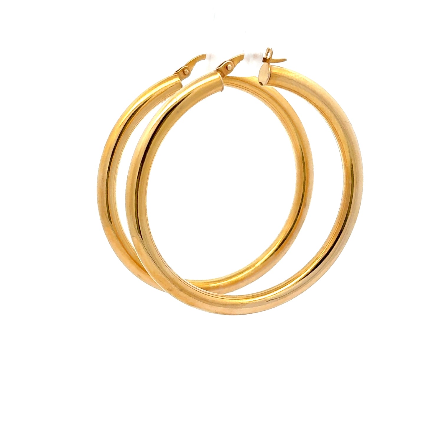585/- Gold Creolen