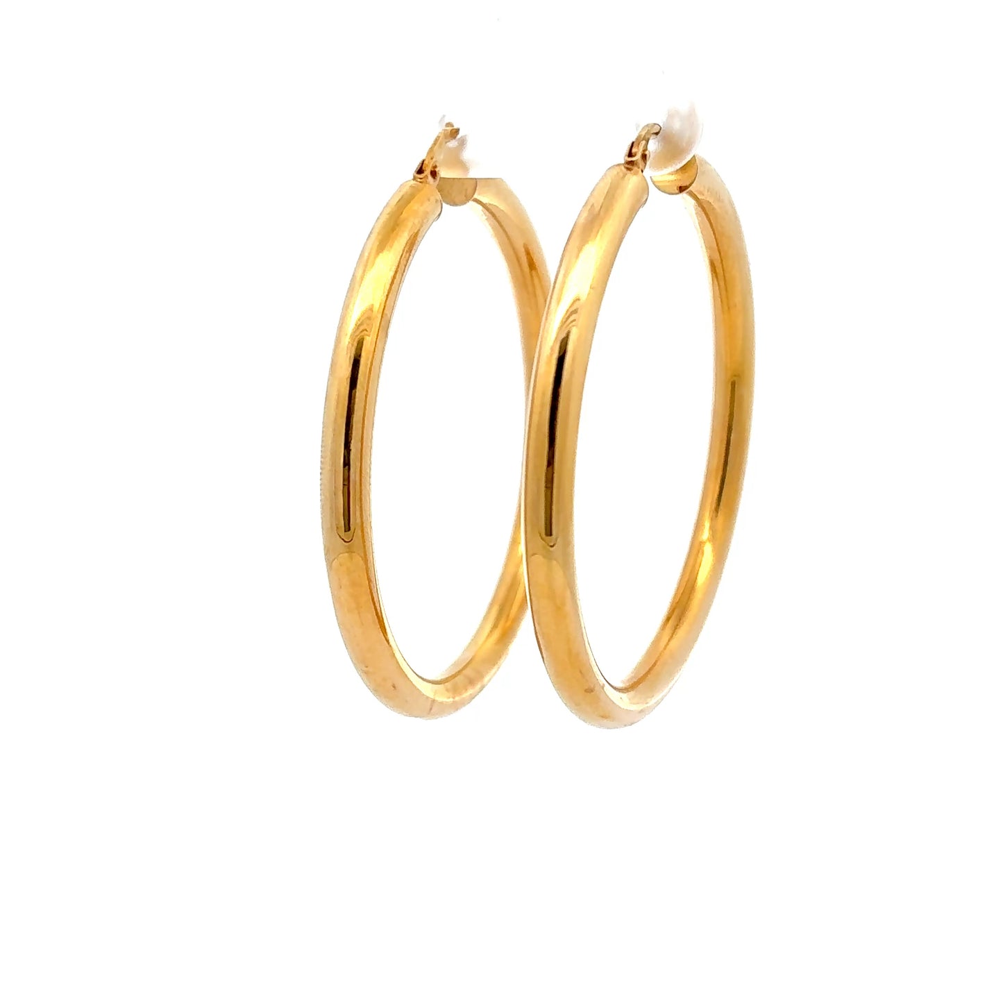 585/- Gold Creolen