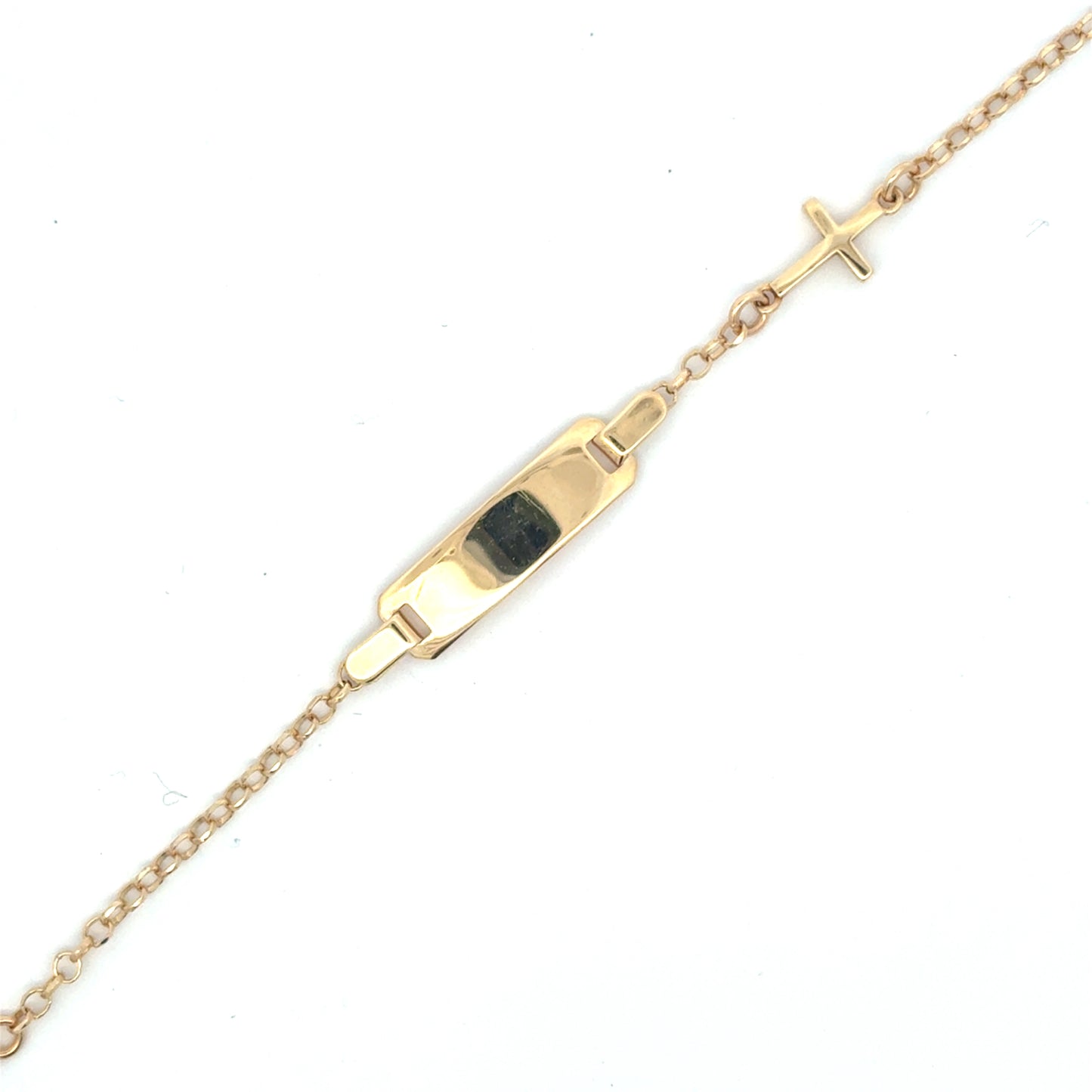 585/- Gold ID-Armband
