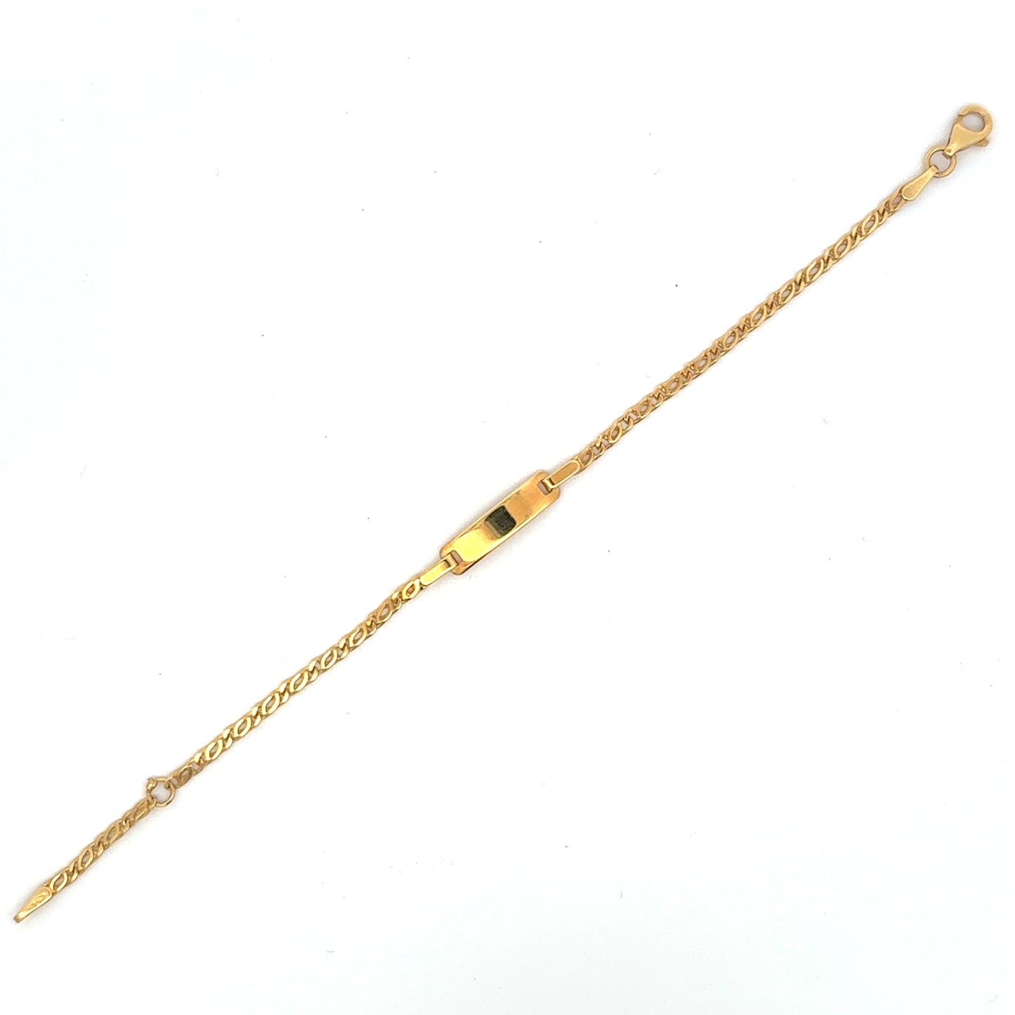 585/- Gold ID-Armband