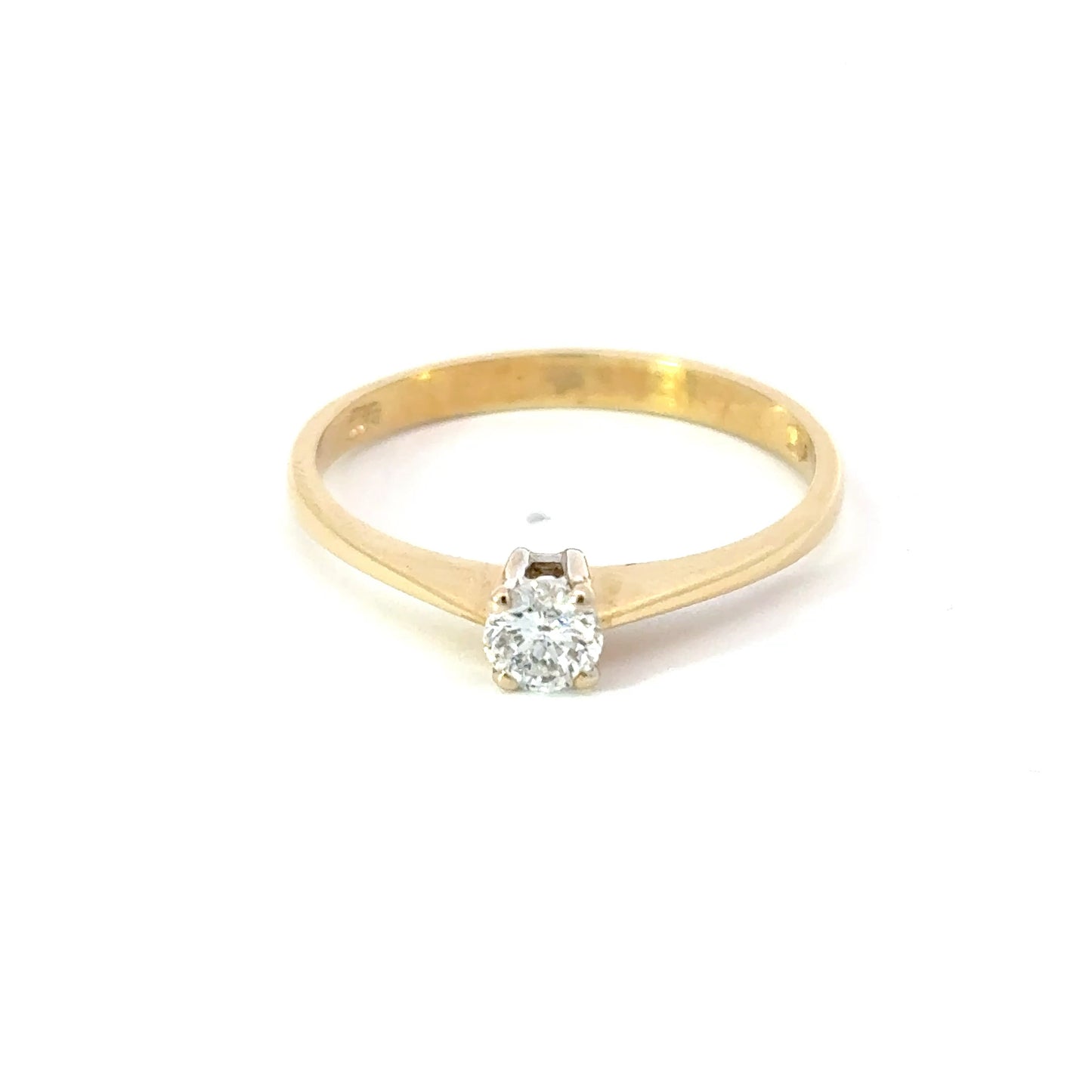 585/- Gelbgold Solitär