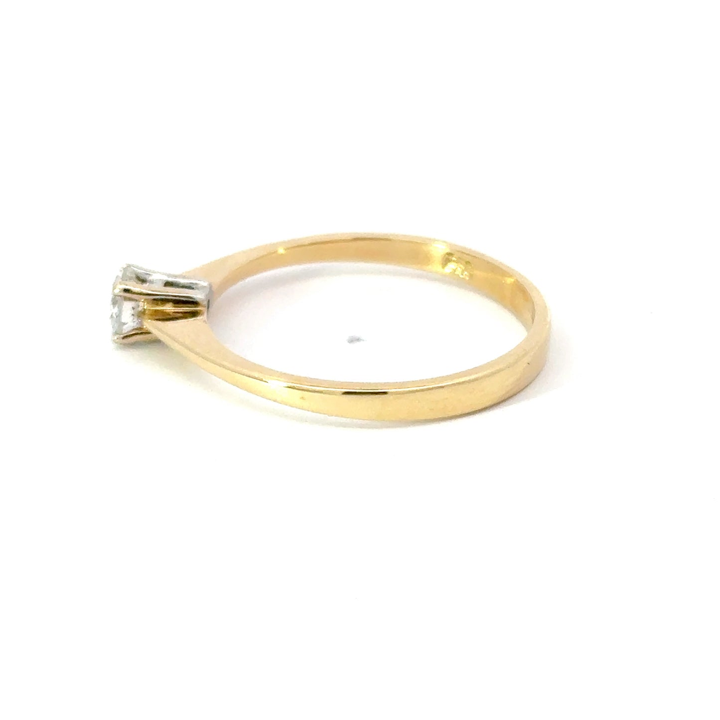 585/- Gelbgold Solitär