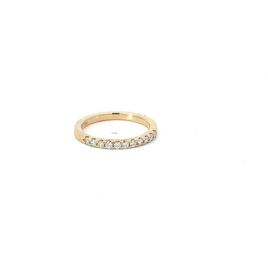 Halbmemorie Ring in 585/- Gelbgold