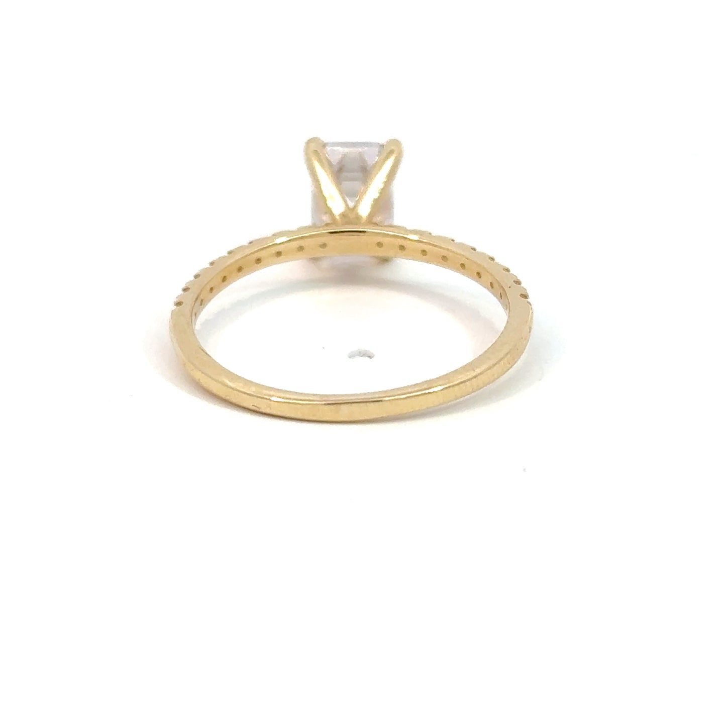 585/- Goldring mit Zirkonia Steinen