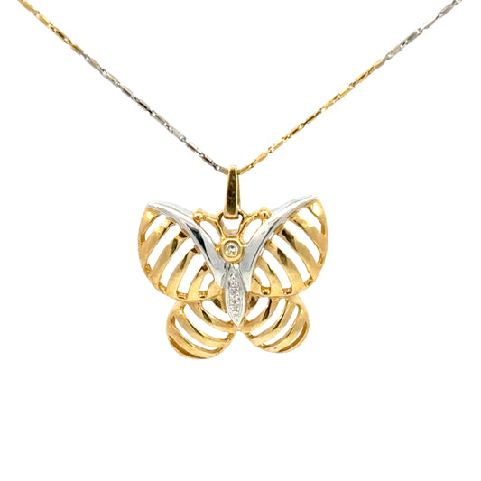 585/- Gold Anhänger mit Kette