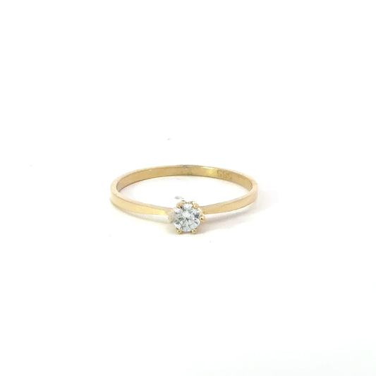 585/- Gold Solitär