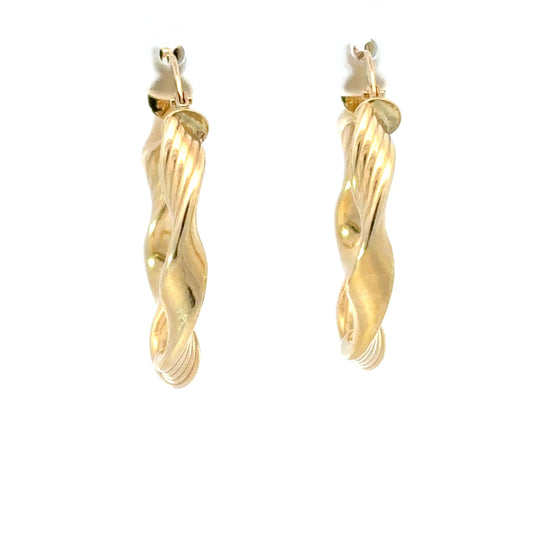 585/- Gold Creolen
