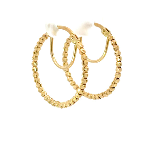 585/- Gold Creolen