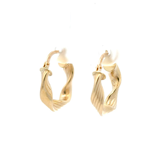 585/- Gold Creolen