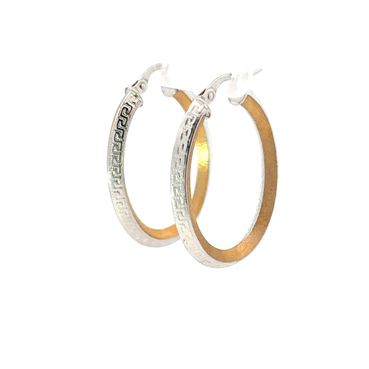 585/- Gold Creolen