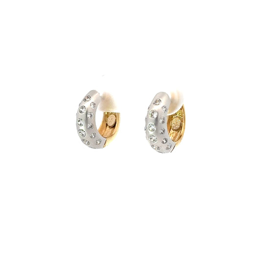 585/- Gold Creolen