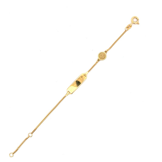 585/- Gold ID-Armband