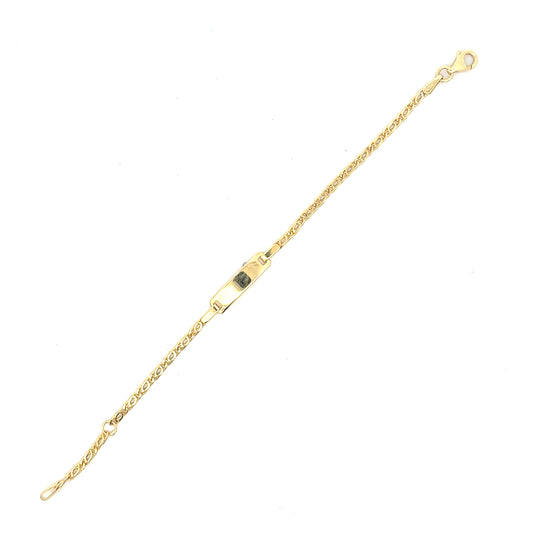 585/- Gold ID- Armband