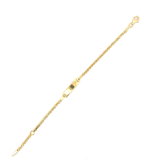 585/-Gold ID-Armband
