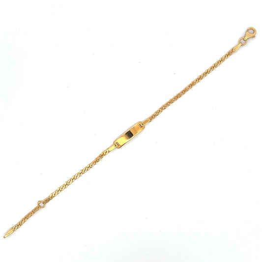 585/- Gold ID-Armband