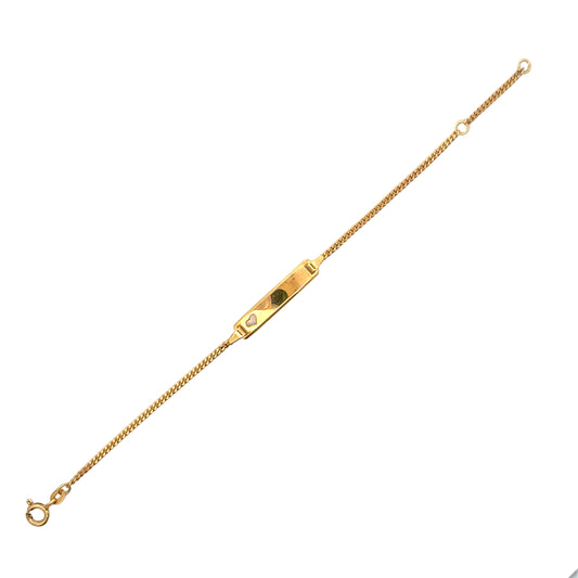 585/-Gold ID-Armband