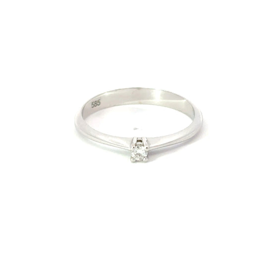 585/- Weissgold Ring