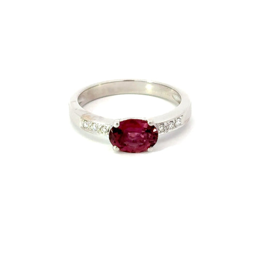 750/- Goldring mit Brillanten