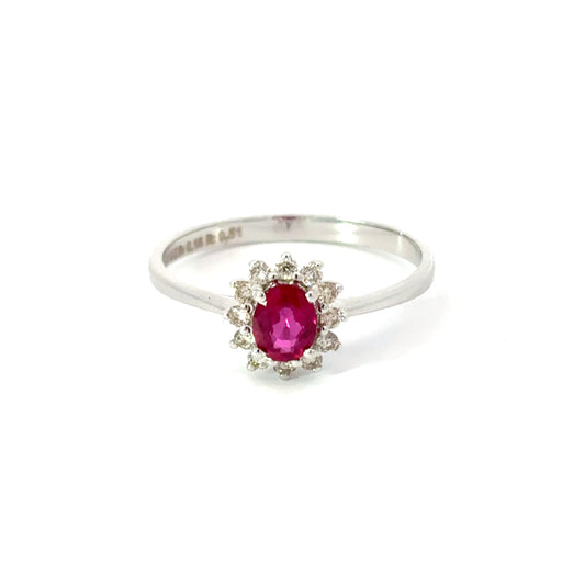 585/- Gold Rubin Ring