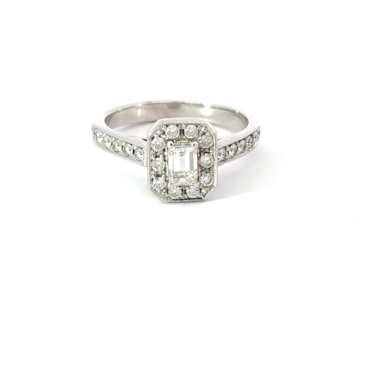 750/- Goldring mit Brilanten