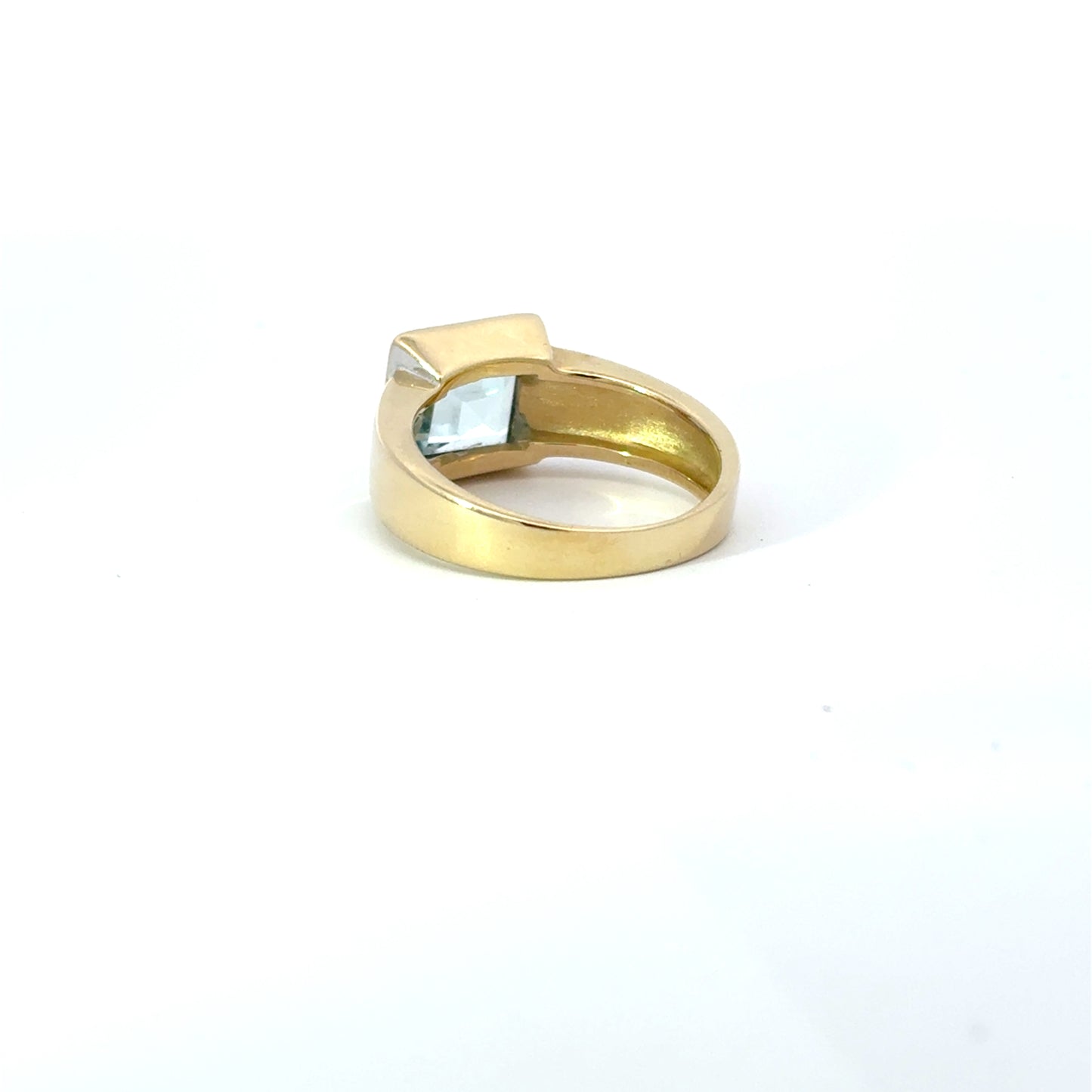 585/- Gold Ring mit Blau Topas