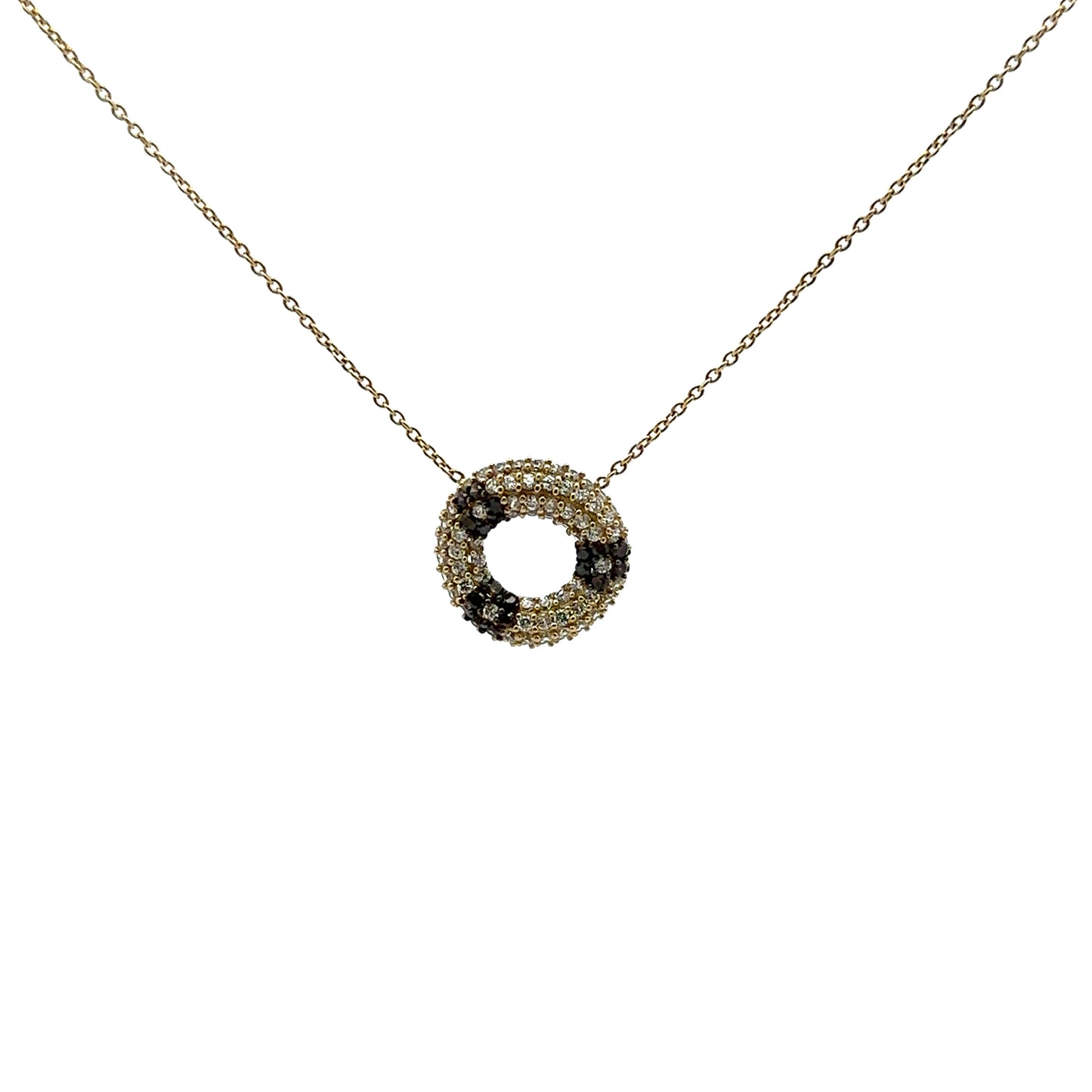 Kette mit Zirkonia 585/- Gelbgold