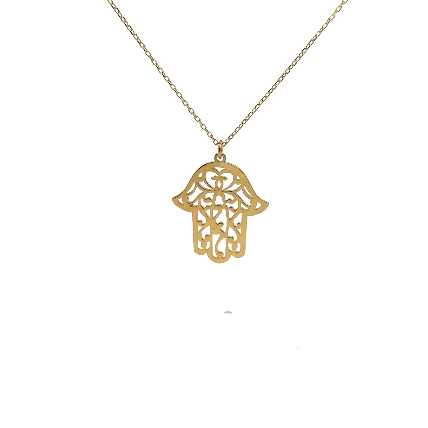 Kette Fatima Hand - Anhänger 585/- Gelbgold