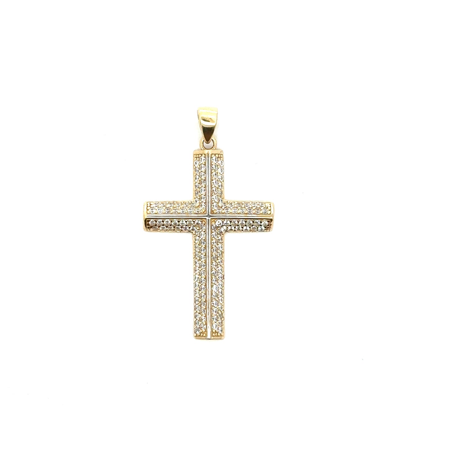 Kreuz - Anhänger 585/- Gelbgold