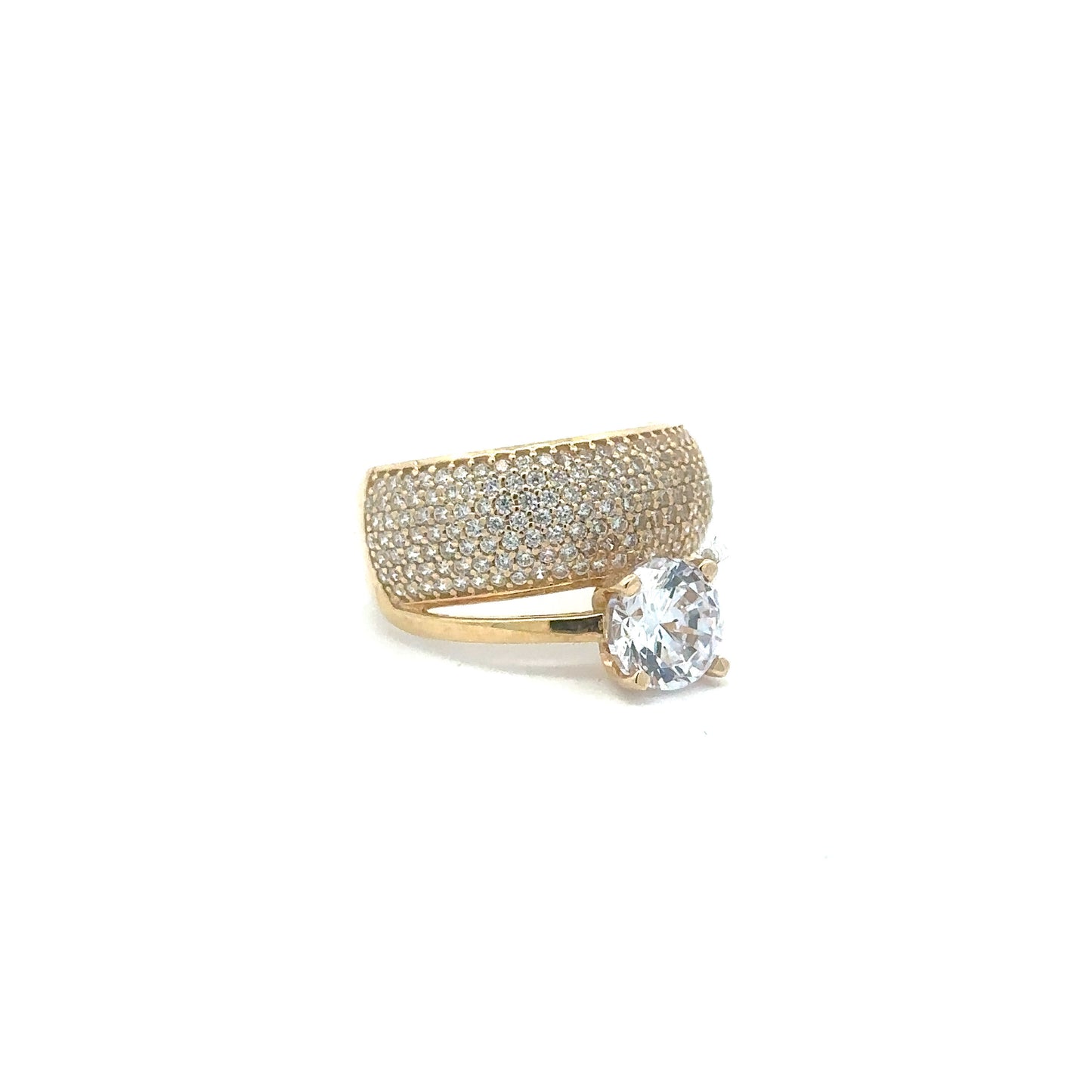 Ring mit Zirkonia 585/- Gelbgold