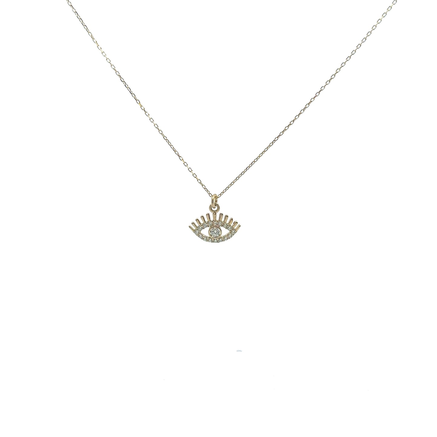 Kette mit Auge - Anhänger 585/- Gelbgold